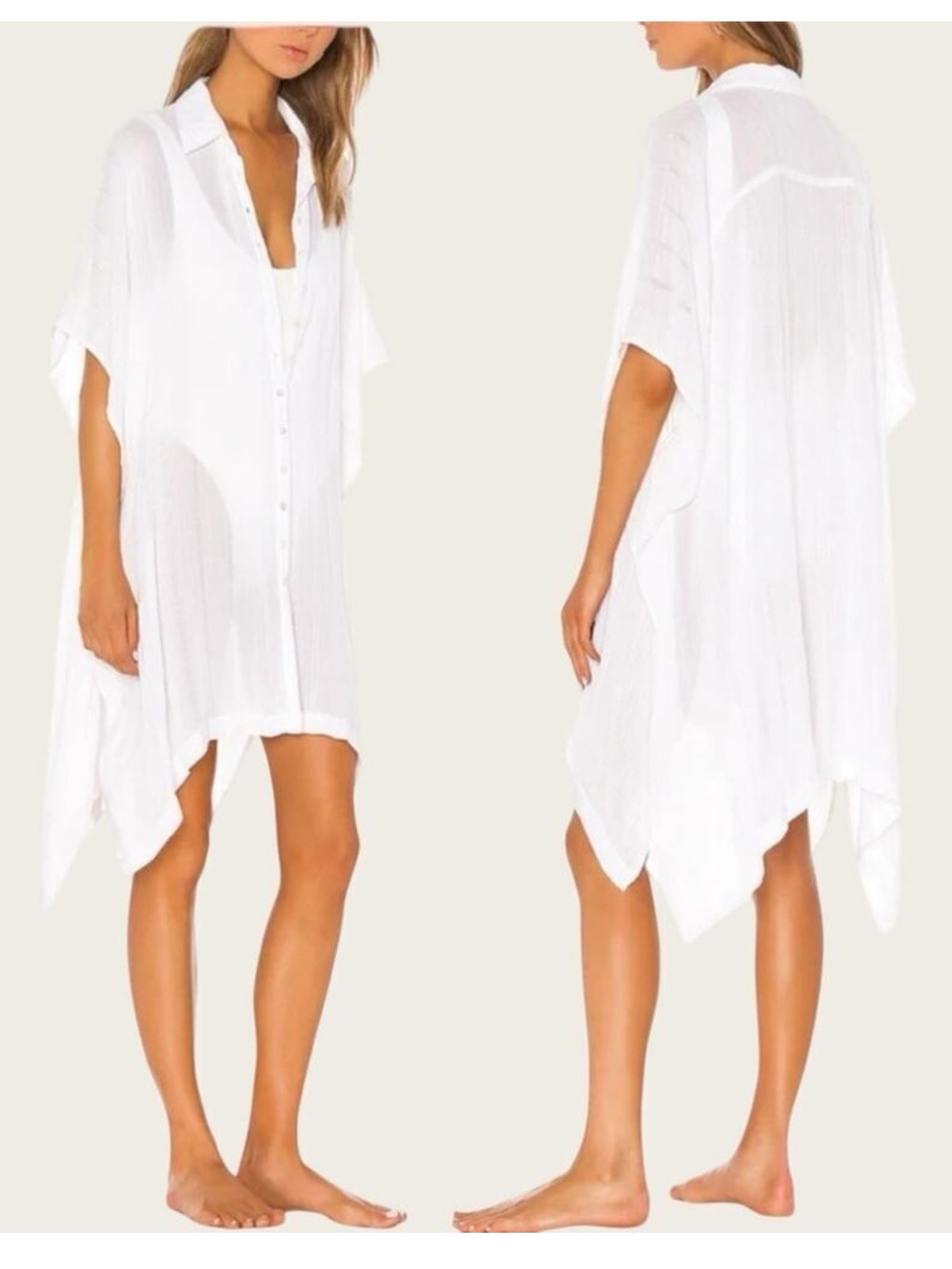 L*Space Anita Cover Up in White, XS / S